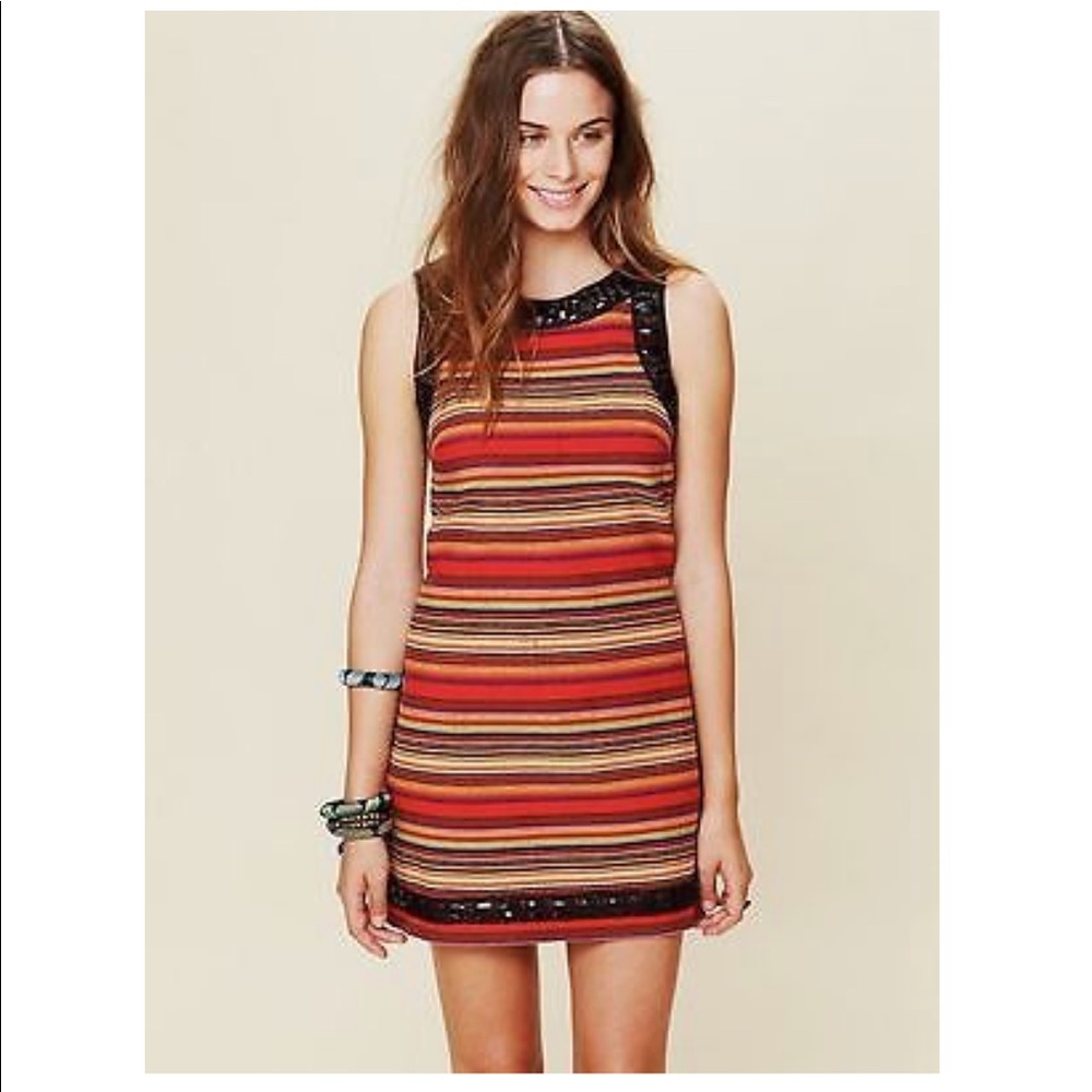 Free People New Romantics Tapestry Shift Dress